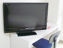 すべての部屋にTVを完備。くつろぎの時間を楽しめます。